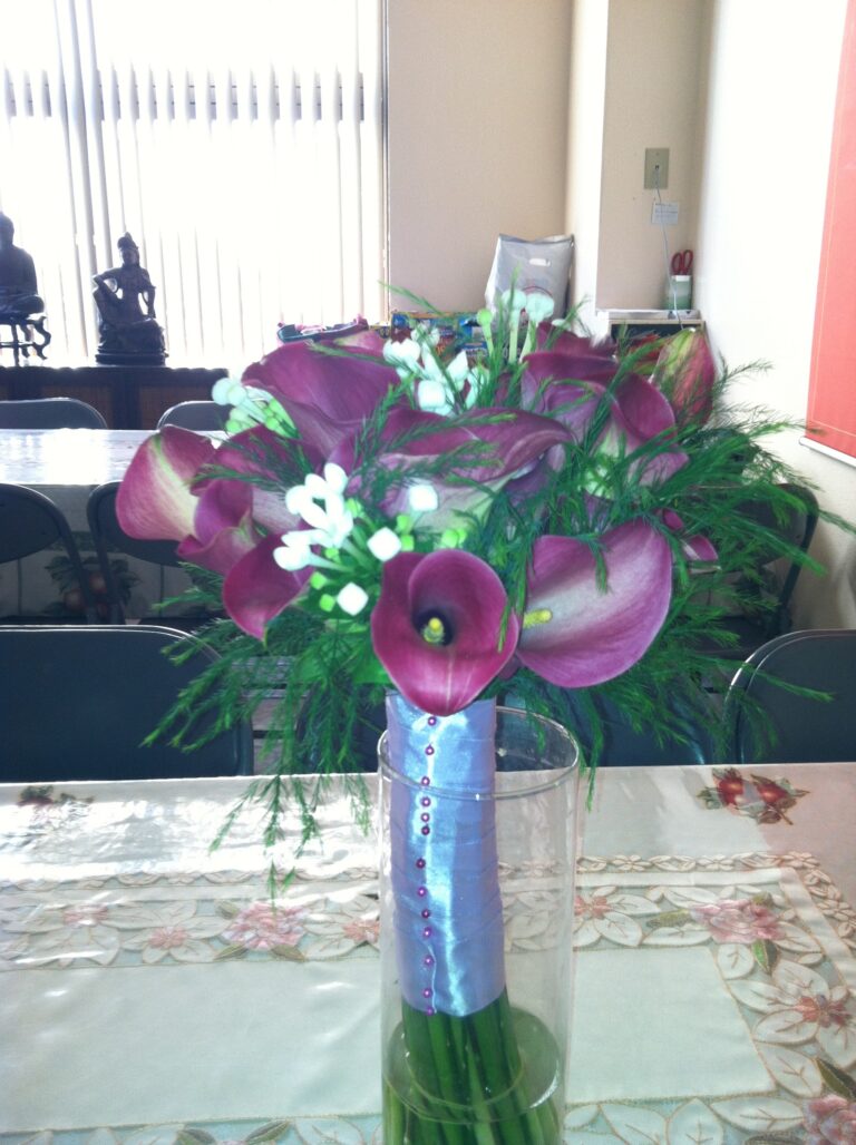 Wedding Flowers Table